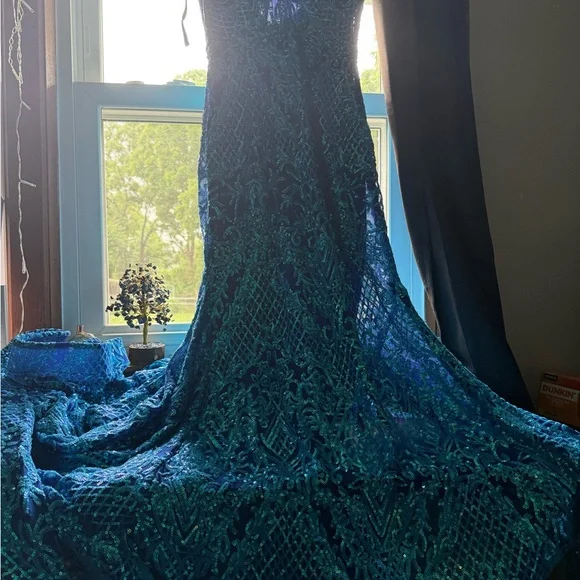 princess polly baby blue dress Ashley Lauren | Glitz Nashville - 11436